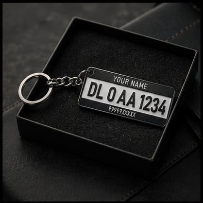 Custom 3D Frame License Plate Keychain