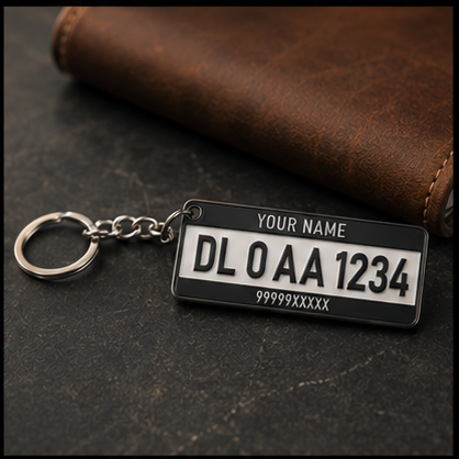 Custom 3D Frame License Plate Keychain