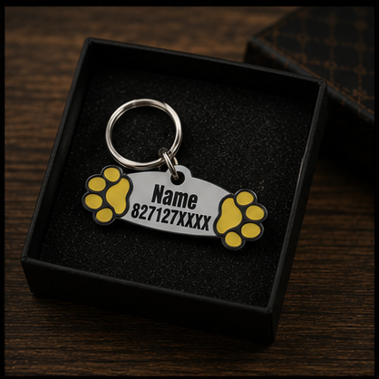 Custom 3D Printed Pet Name & Contact Number Tag