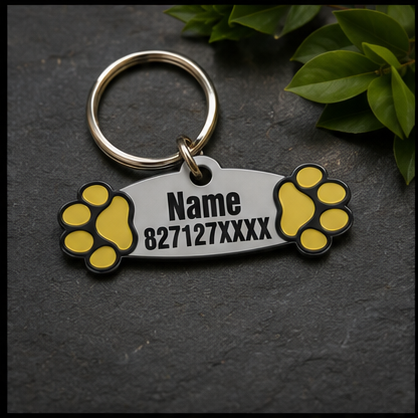 Custom 3D Printed Pet Name & Contact Number Tag