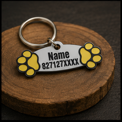 Custom 3D Printed Pet Name & Contact Number Tag